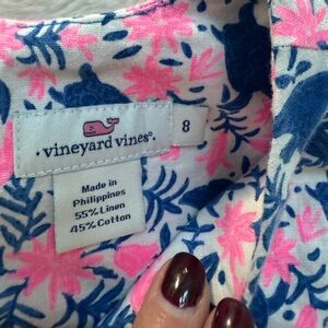 Vineyard Vines Pink and Blue Floral dress